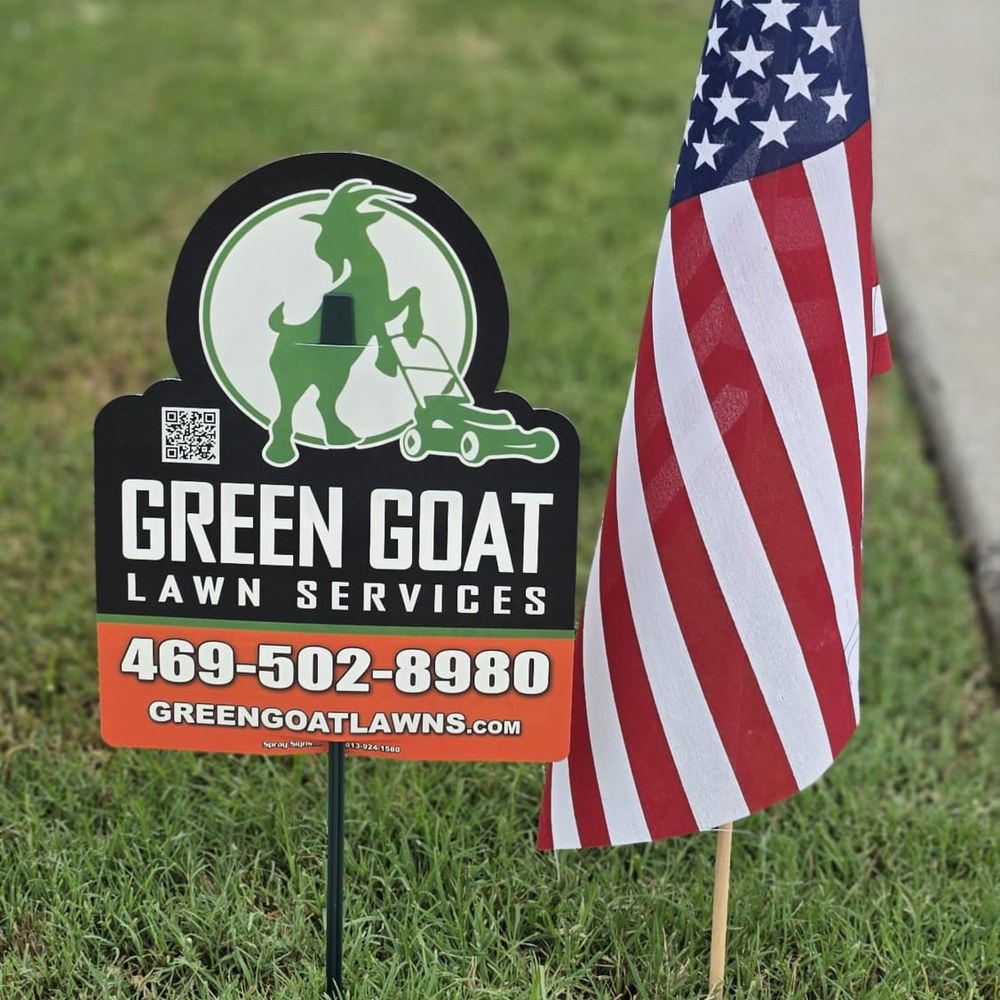 Green Goat Lawn Services yard sign
